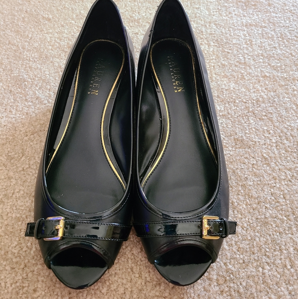 Black Wedge dress shoes
